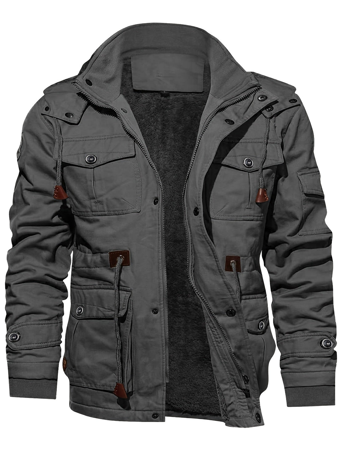 Arjen | Lange Outdoorjas met Capuchon