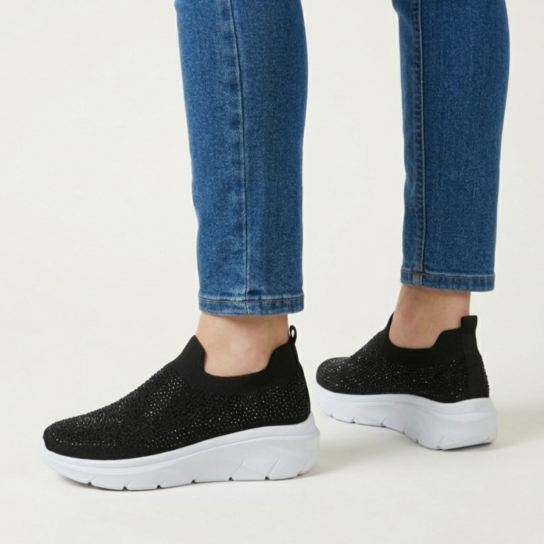 Lina | Glinsterende Instapsneakers