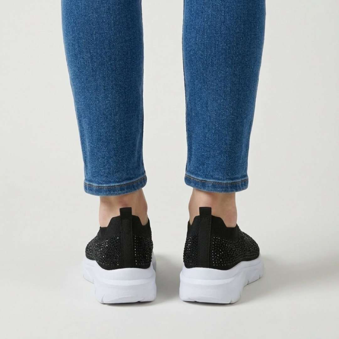 Lina | Glinsterende Instapsneakers