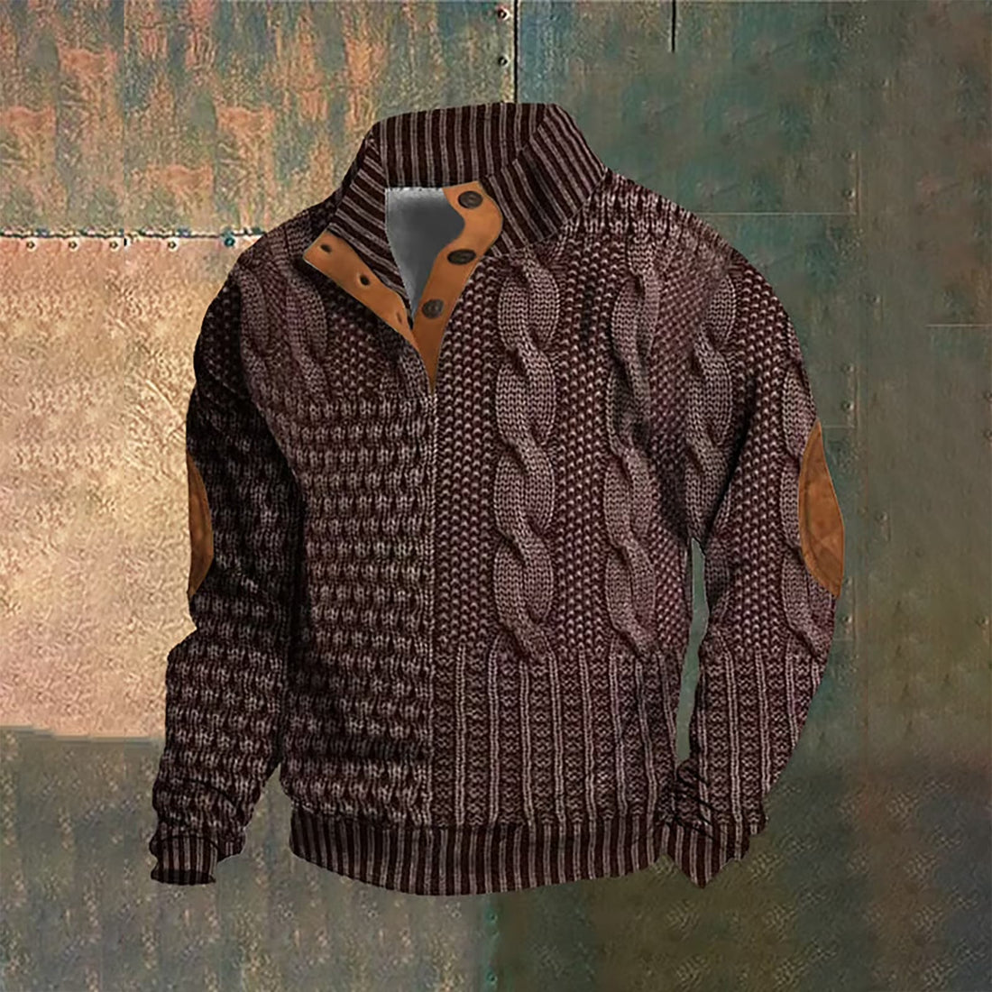 Peter | Kabelgebreid Vest met Knopen