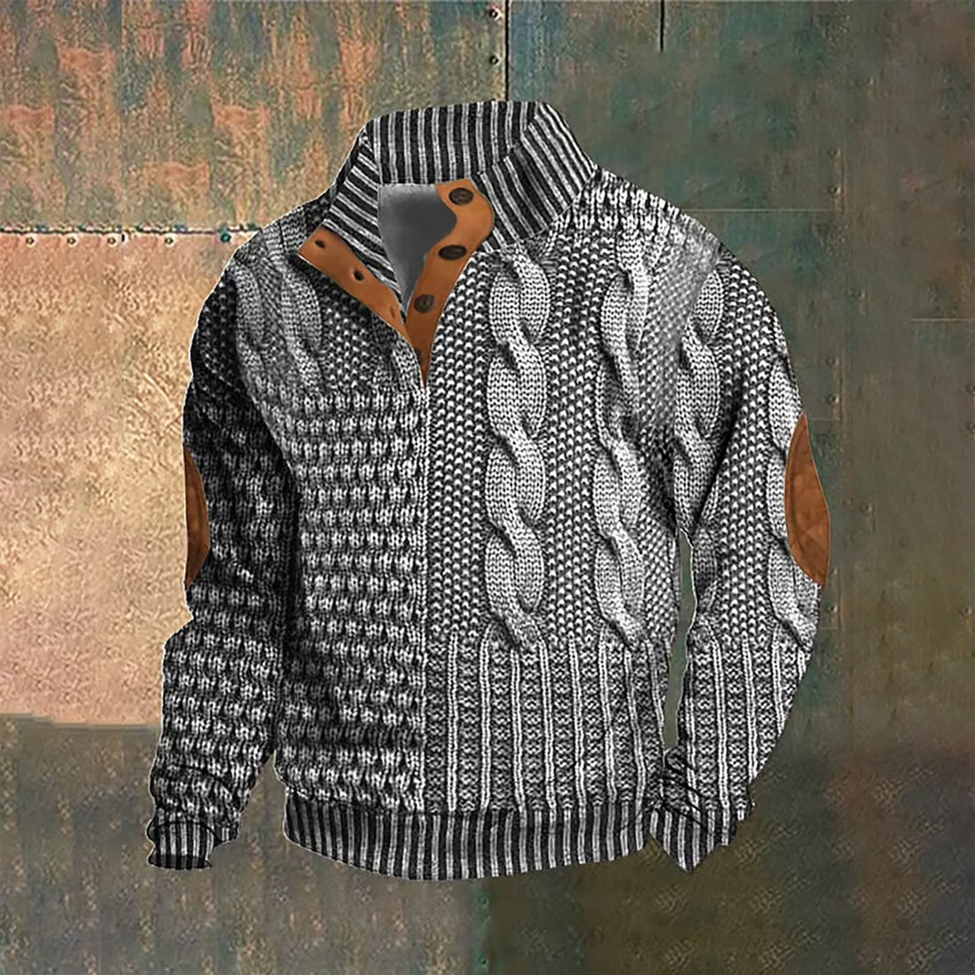 Peter | Kabelgebreid Vest met Knopen