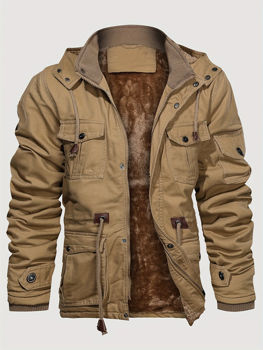 Arjen | Lange Outdoorjas met Capuchon
