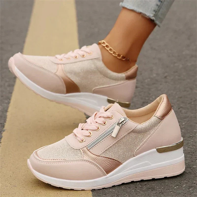 Vera | Metallic Sneakers met Zijrits