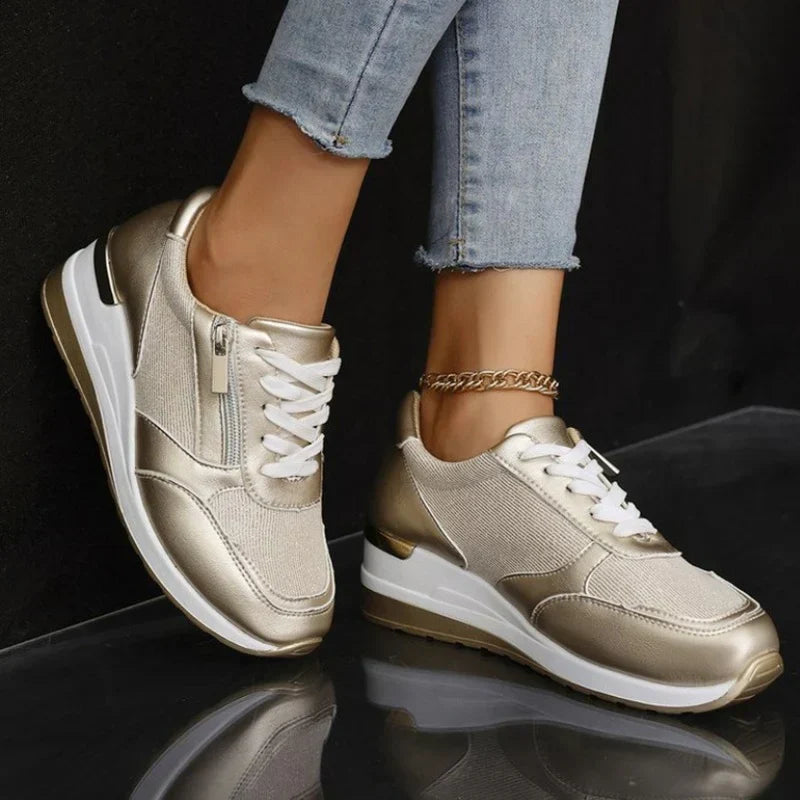 Vera | Metallic Sneakers met Zijrits