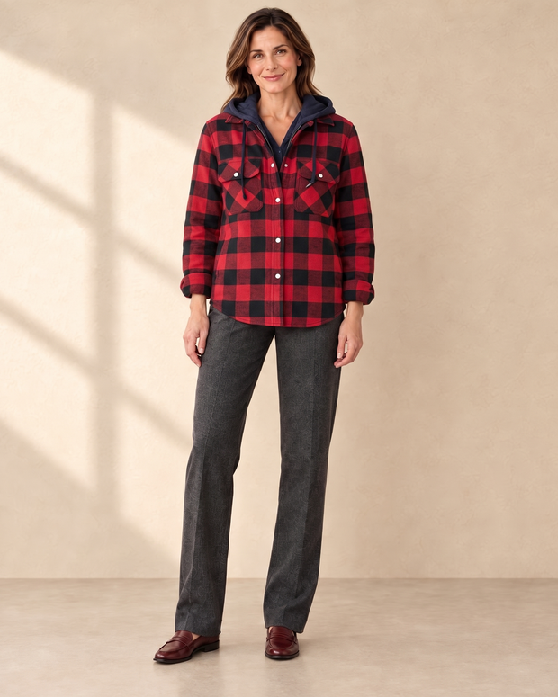 Dames Geruit Vest/Overshirt