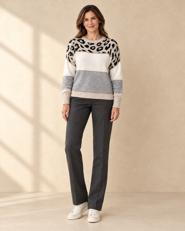 Dames Sweater met Luipaardprint