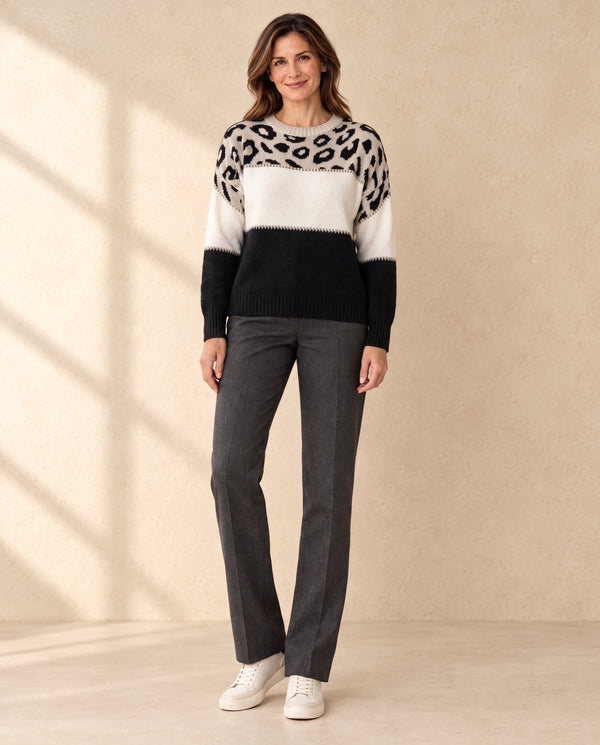 Dames Sweater met Luipaardprint