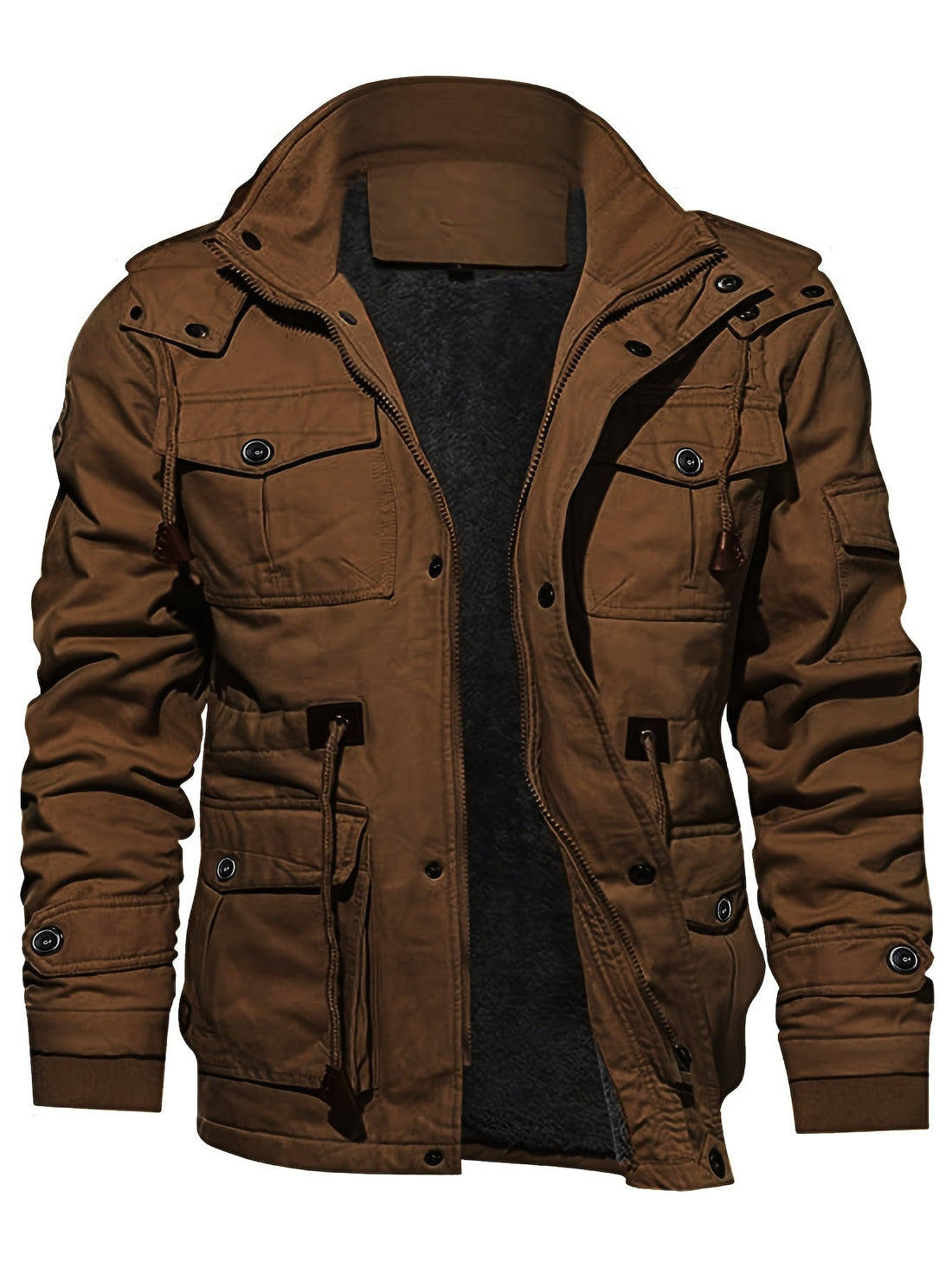 Arjen | Lange Outdoorjas met Capuchon