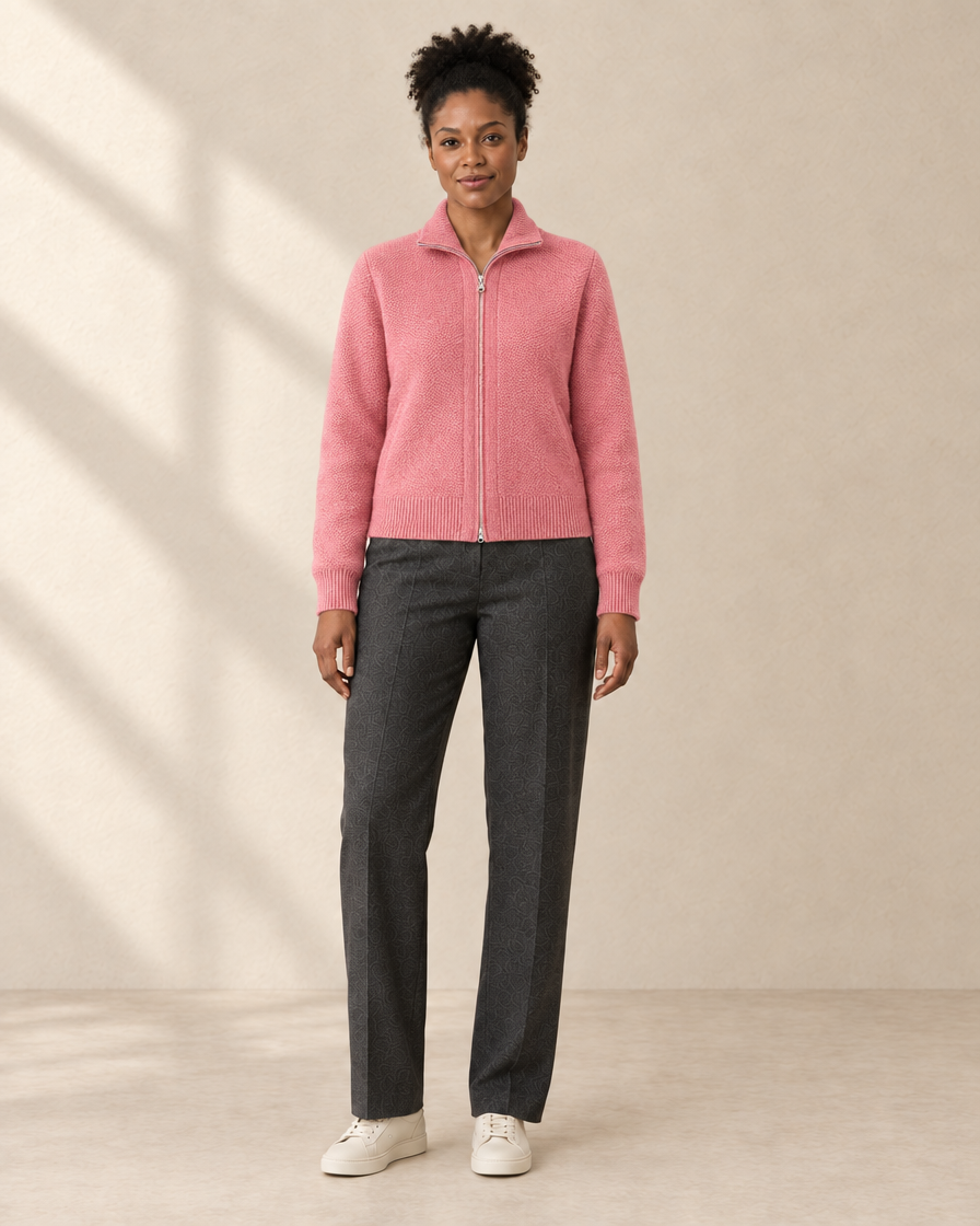 Dames Gewatteerd Vest met Rits