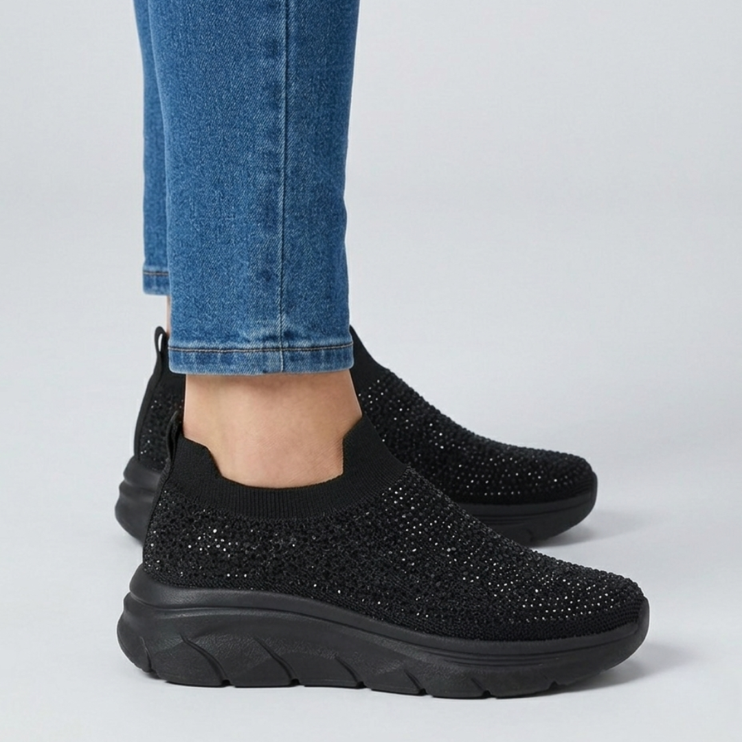 Lina | Glinsterende Instapsneakers
