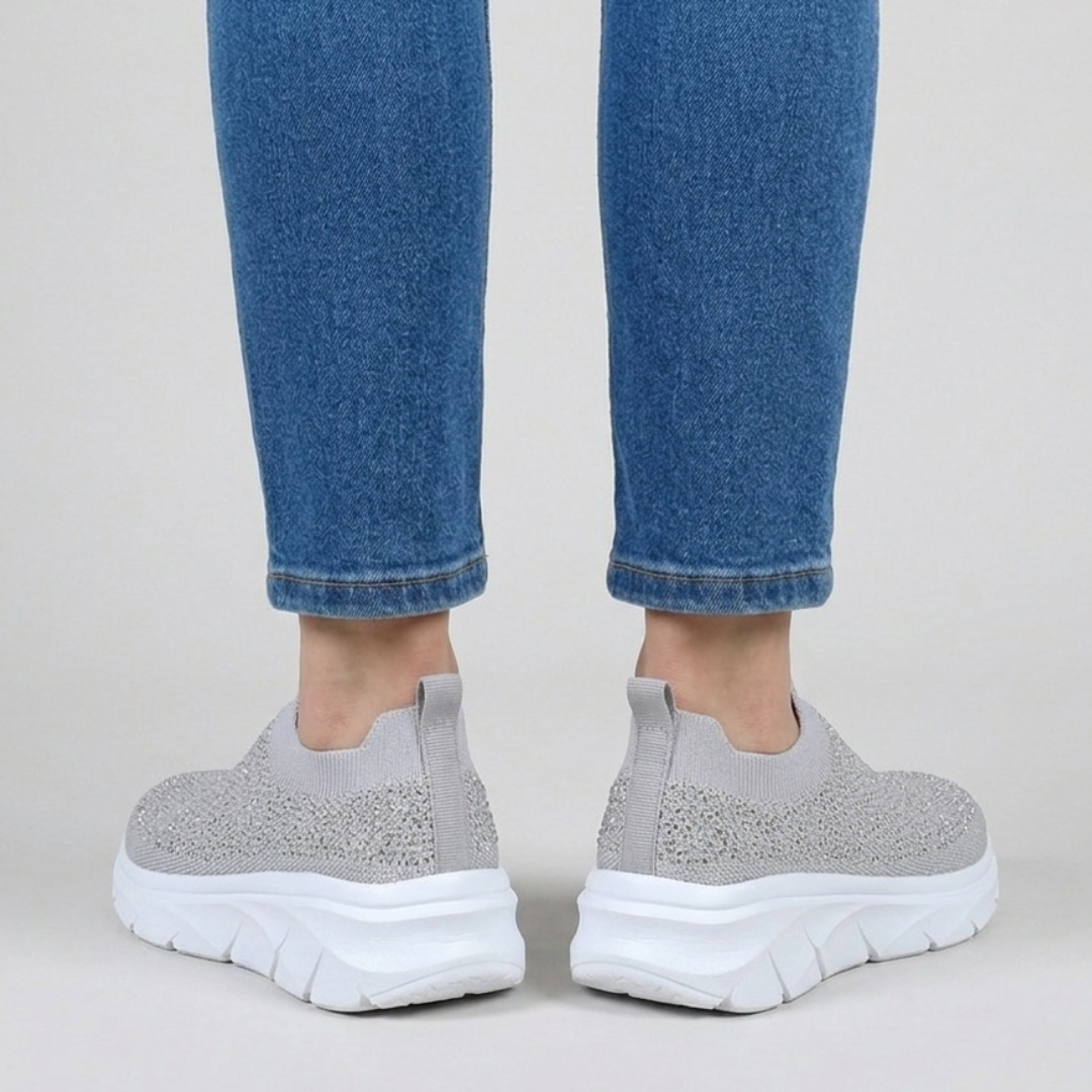 Lina | Glinsterende Instapsneakers