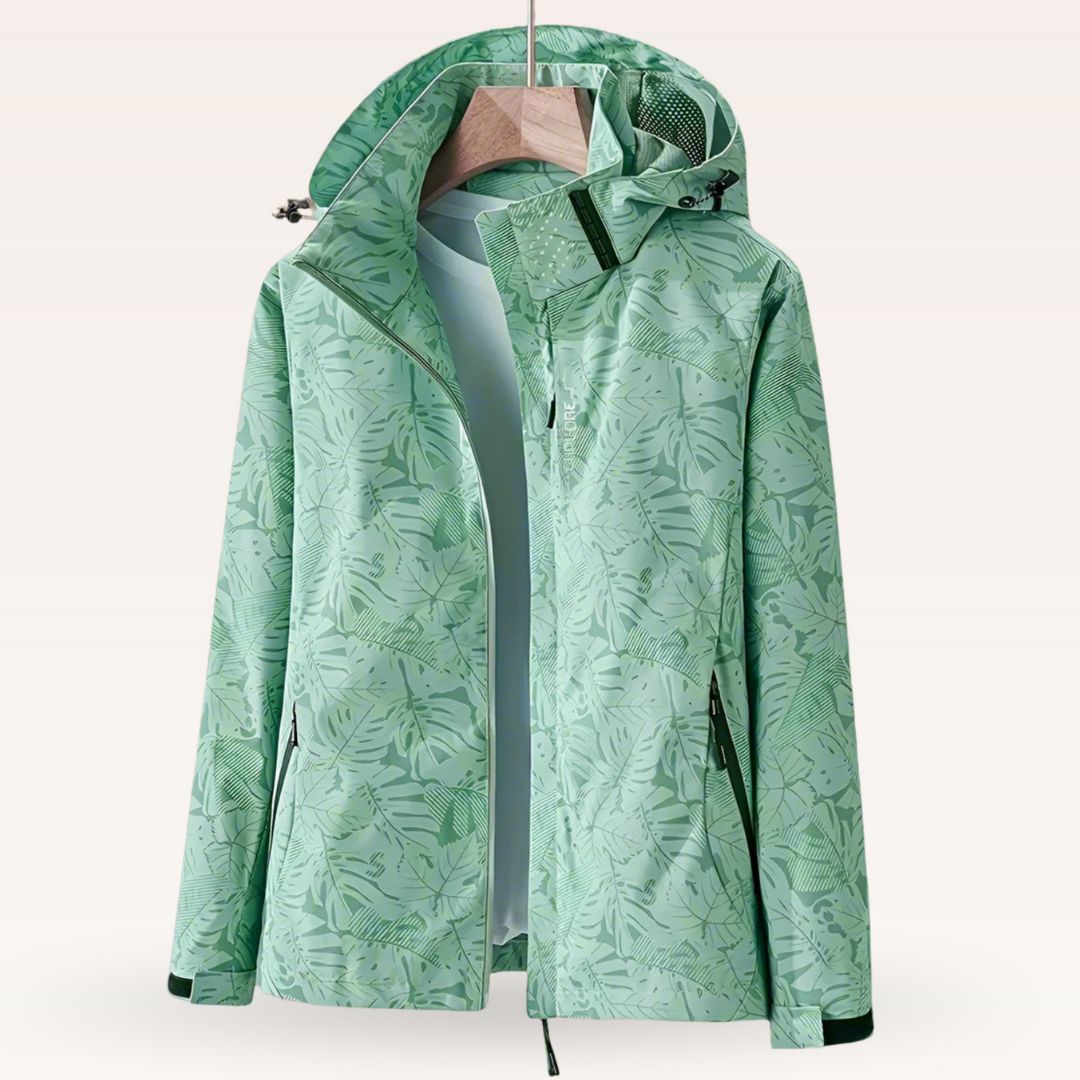 Marloes | Waterdichte Zomerjas met Bladerprint