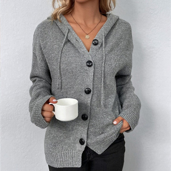 Ilse | Getextureerd Vest met Watervalkraag