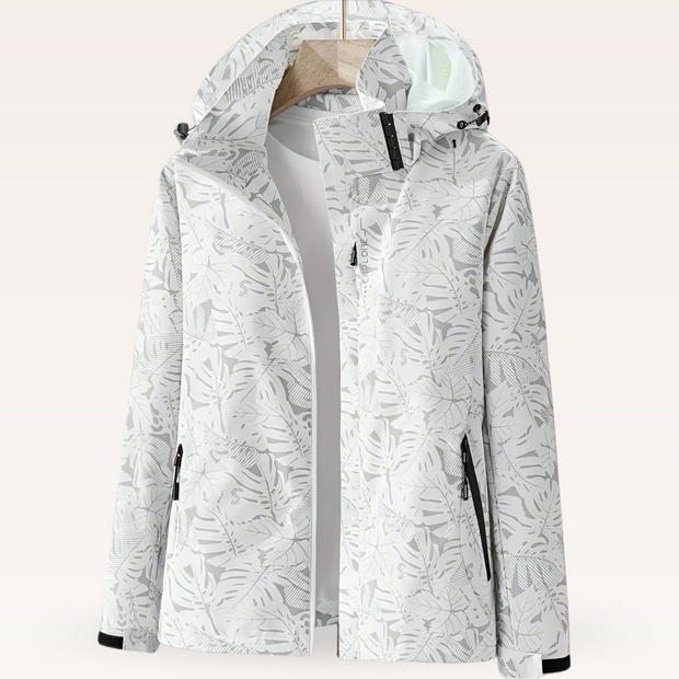 Marloes | Waterdichte Zomerjas met Bladerprint