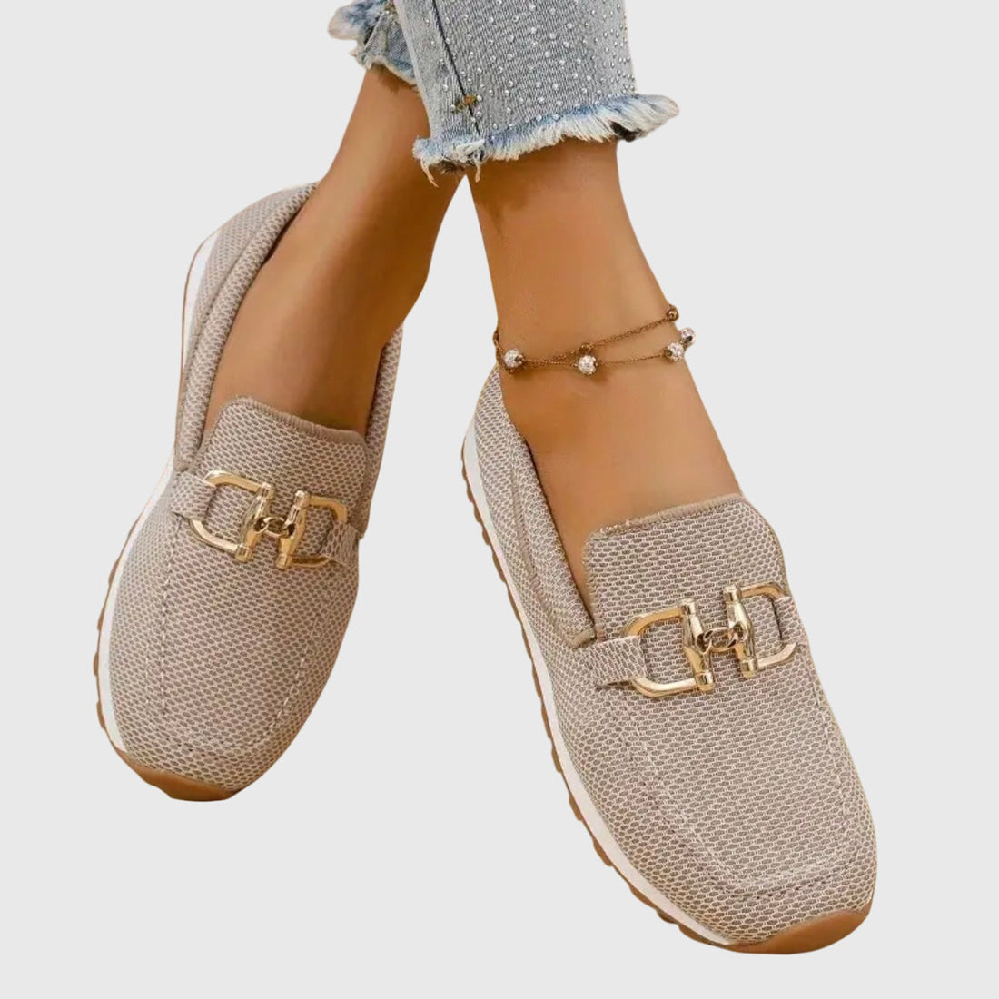 Esmee | Loafer-Sneakers met Gouden Detail
