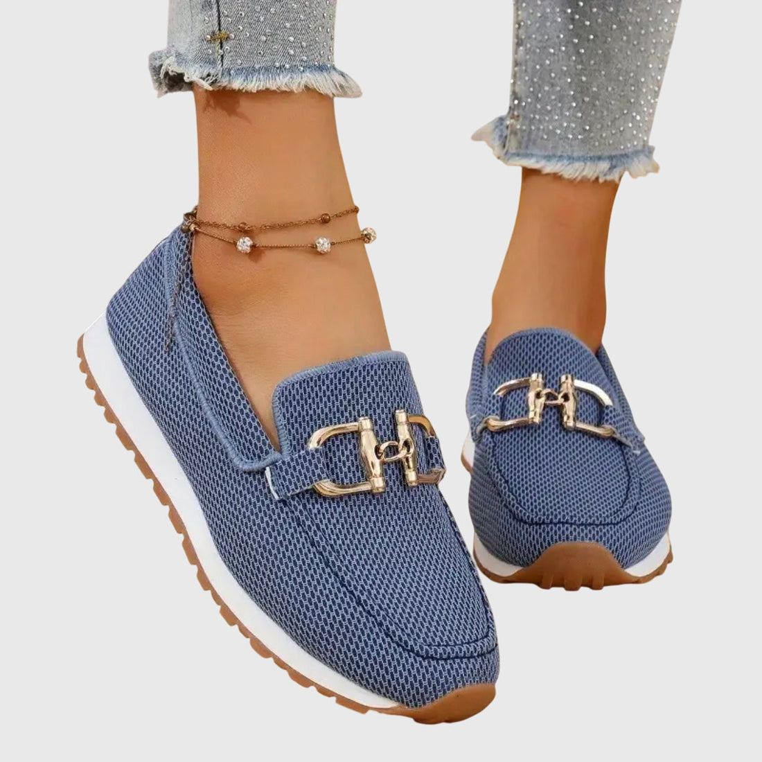 Esmee | Loafer-Sneakers met Gouden Detail