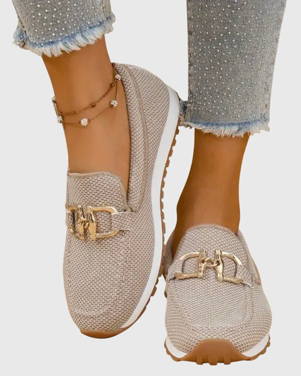 Esmee | Loafer-Sneakers met Gouden Detail
