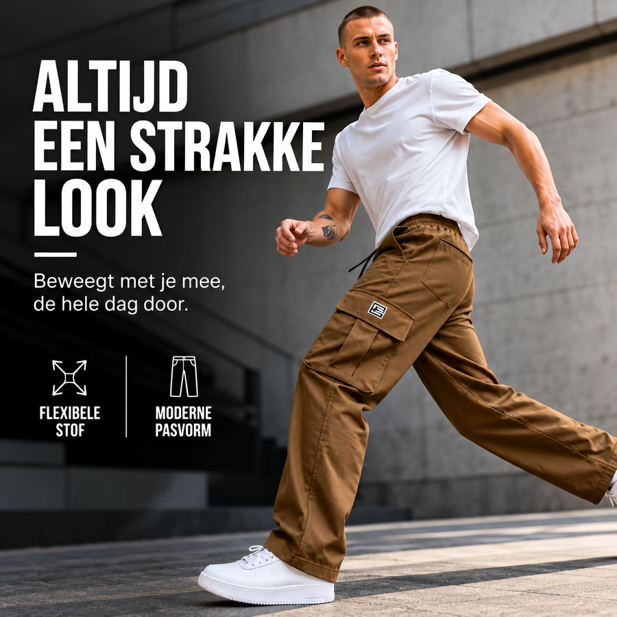 Heren Utility Cargobroek gestyled