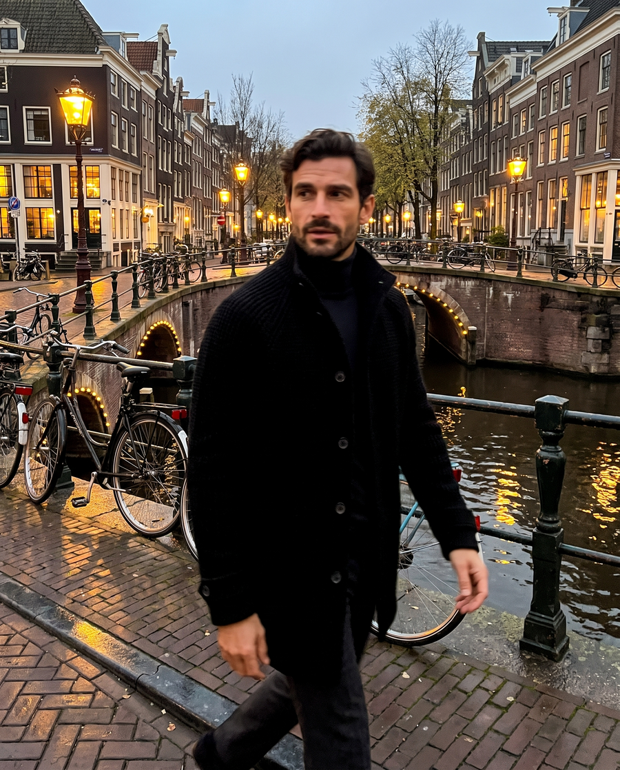 Zo draag je 'm – Heren Luxe Mantel