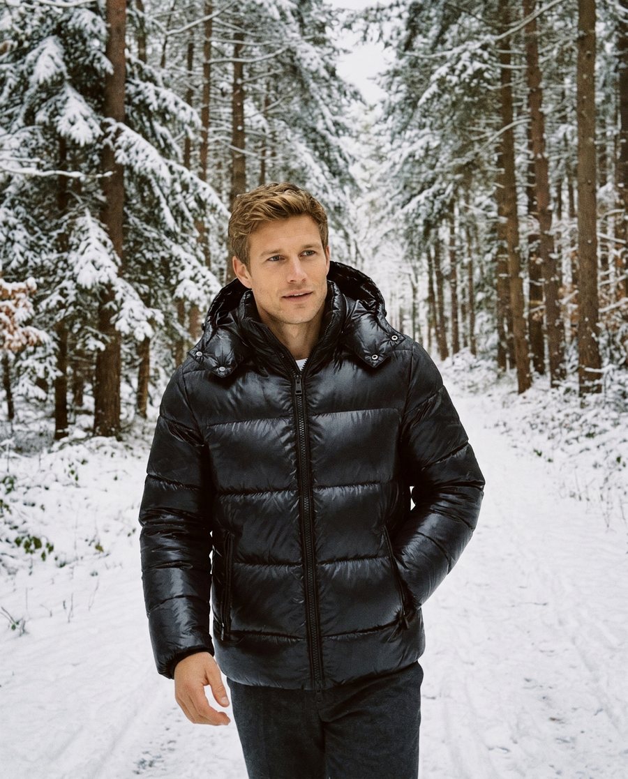 Zo draag je 'm – Heren Gewatteerde Winterjas