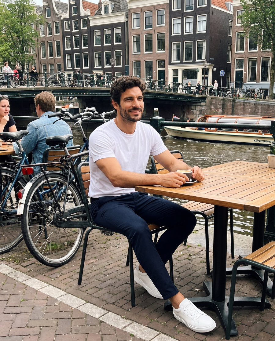 Zo draag je 'm – Heren Slim Fit Chino