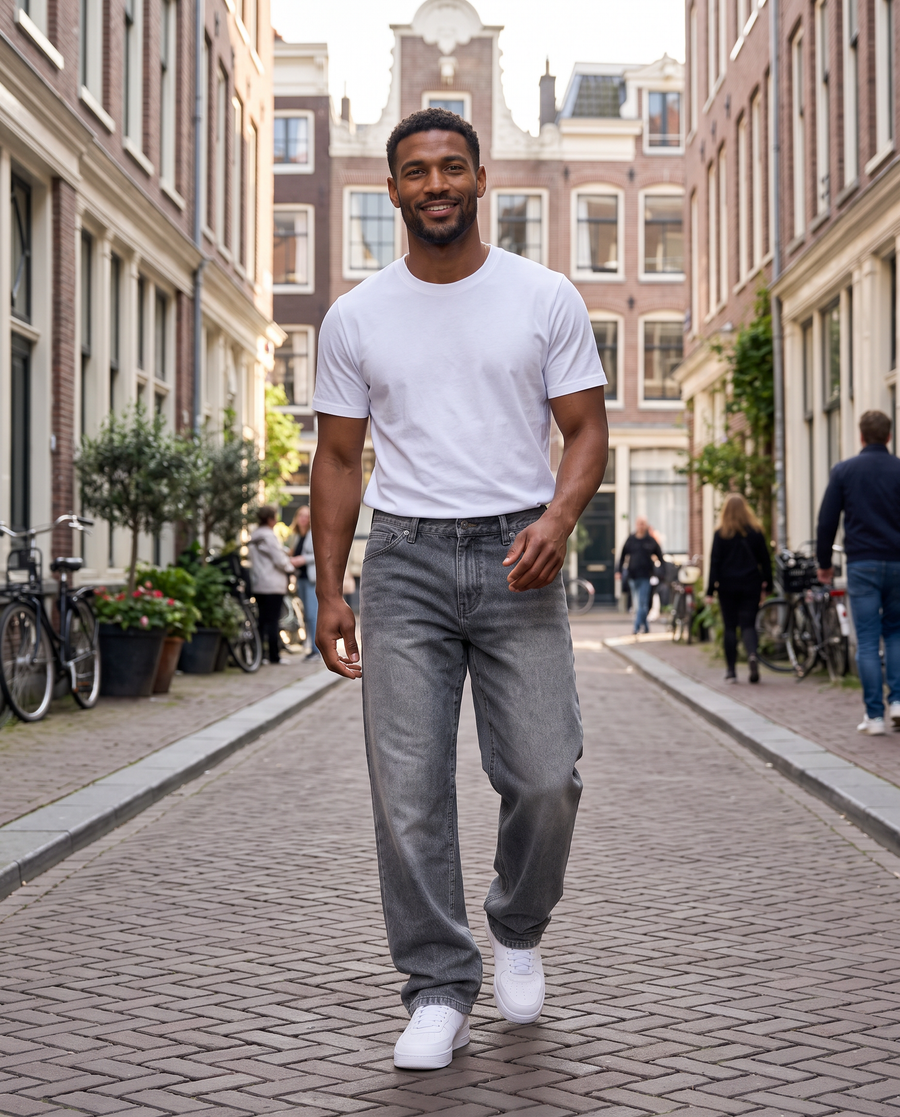 Zo draag je 'm – Heren Jeans Loose Fit