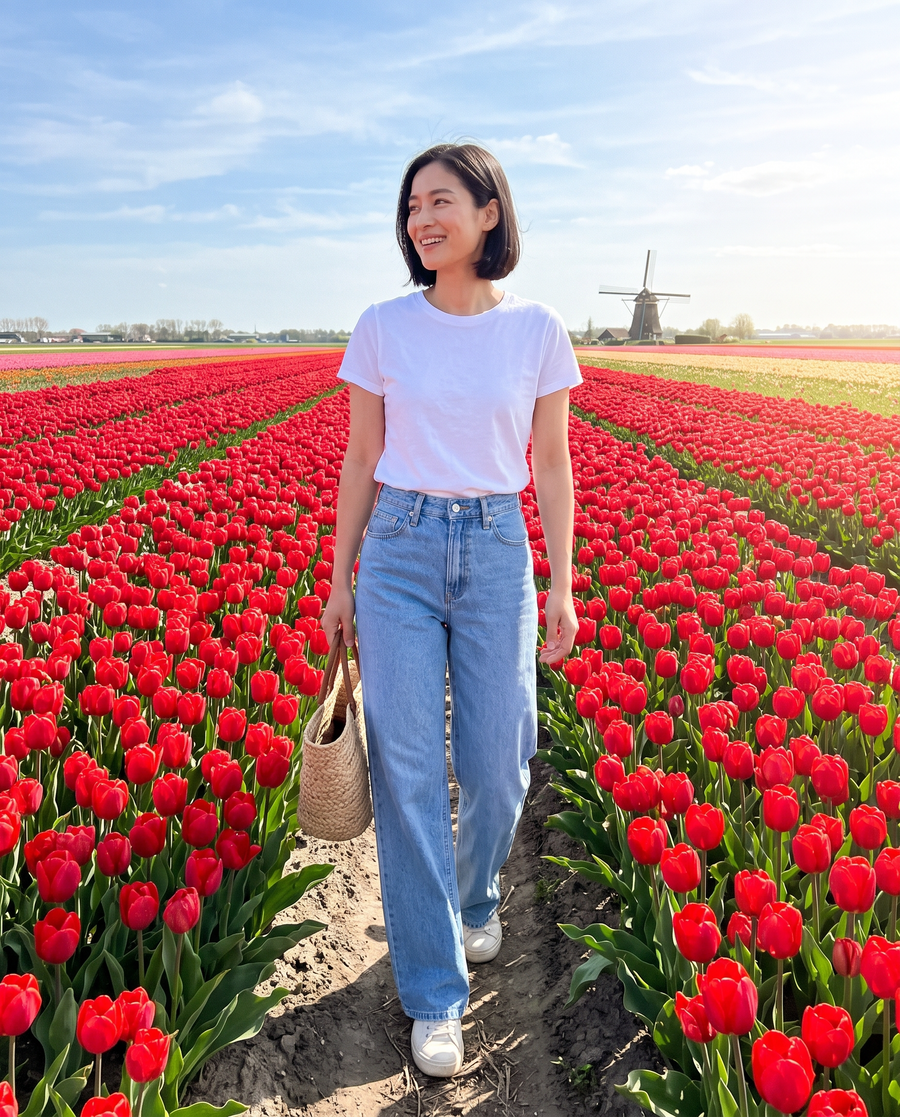 Zo draag je 'm – Dames Wide Leg Jeans
