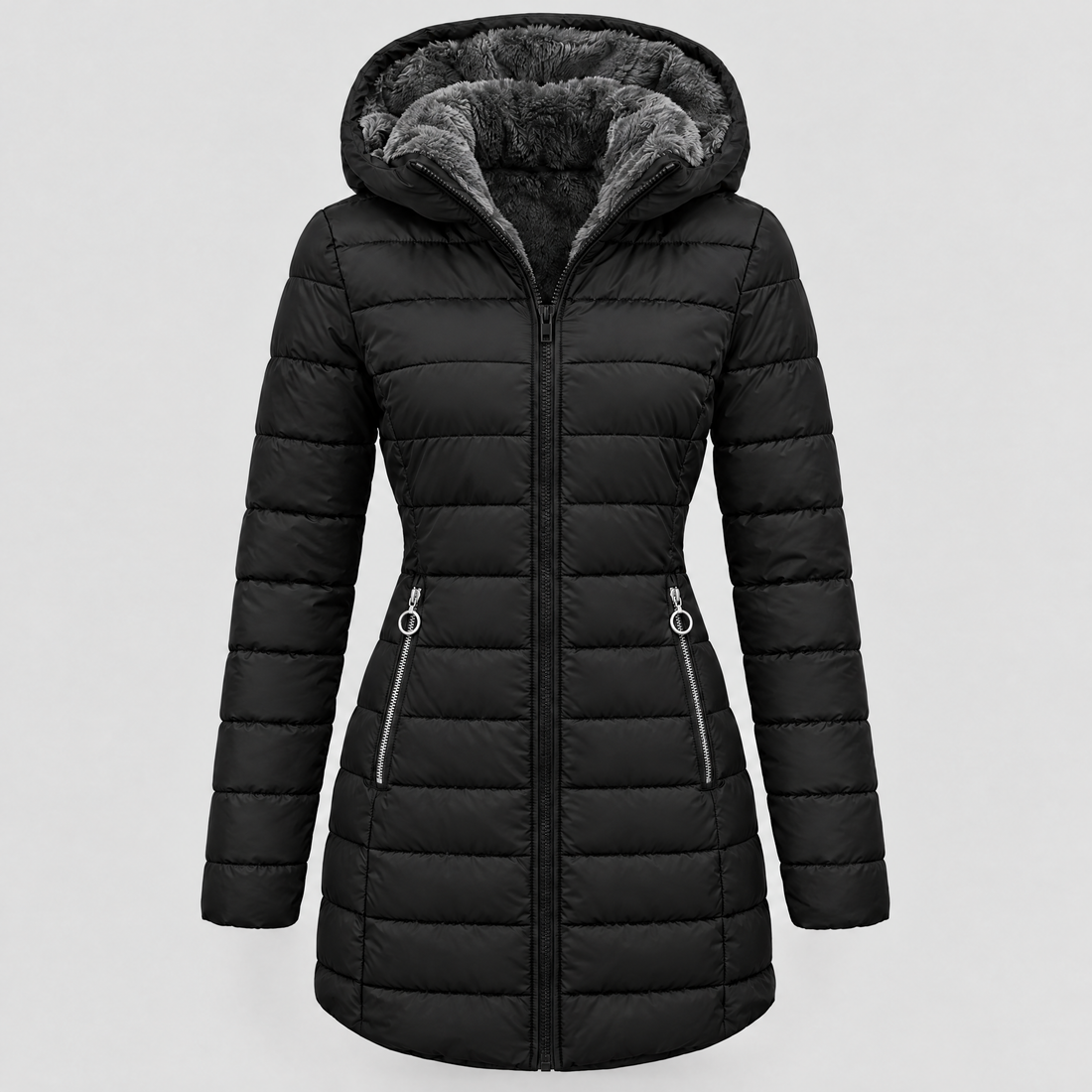 Lotte | Gewatteerde Winterjas met Pluche Voering