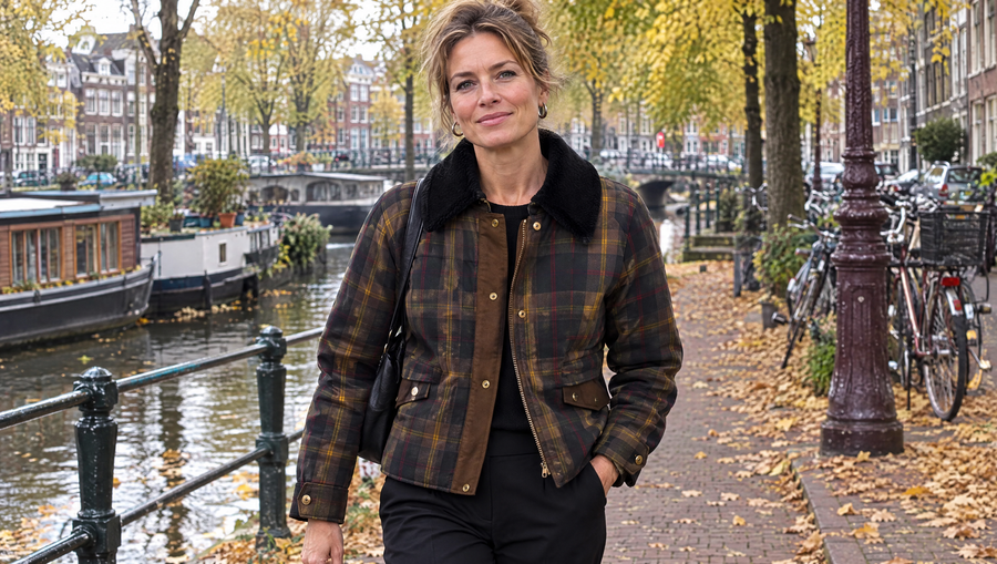 Monique geruit tussenjasje langs de gracht in Amsterdam