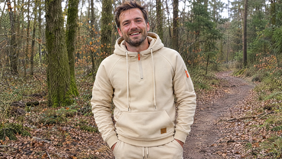 Sem sportieve hoodie in het bos