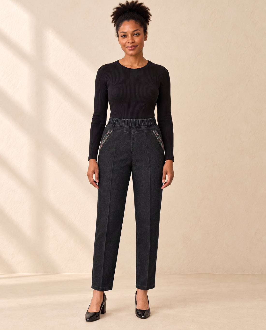 Dames Broek met Elastische Taille