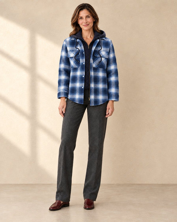 Dames Geruit Vest/Overshirt
